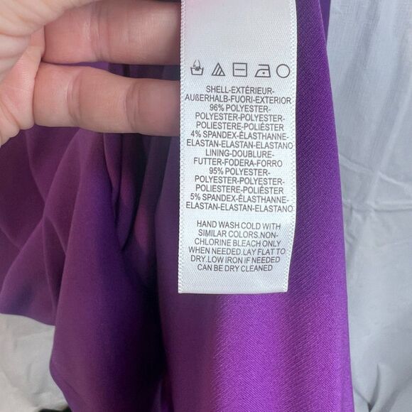 Dress the Population Sleeveless Sheath Dress Purple Sloane Bodycon Size Medium - Picture 8 of 9